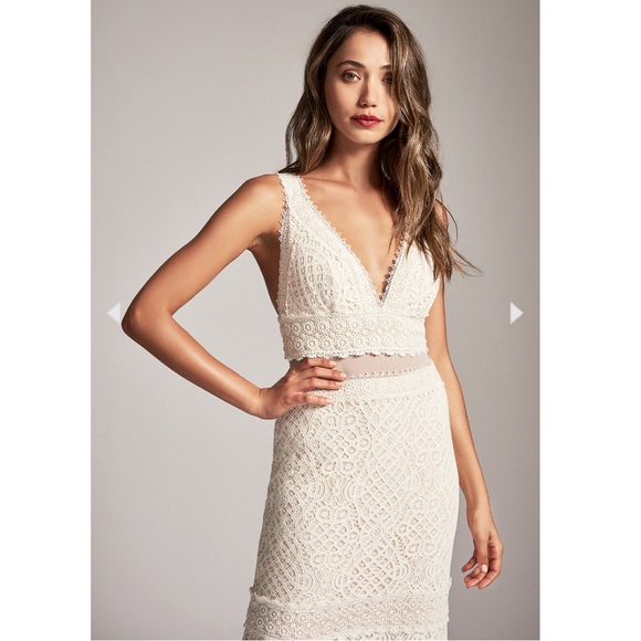 Tadashi Shoji Adrenna Long Set Bridal Wedding Dress NWT 2 - Picture 2 of 10